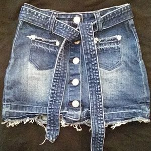7 for All Mankind kids fringe girls skirt 6 6X
